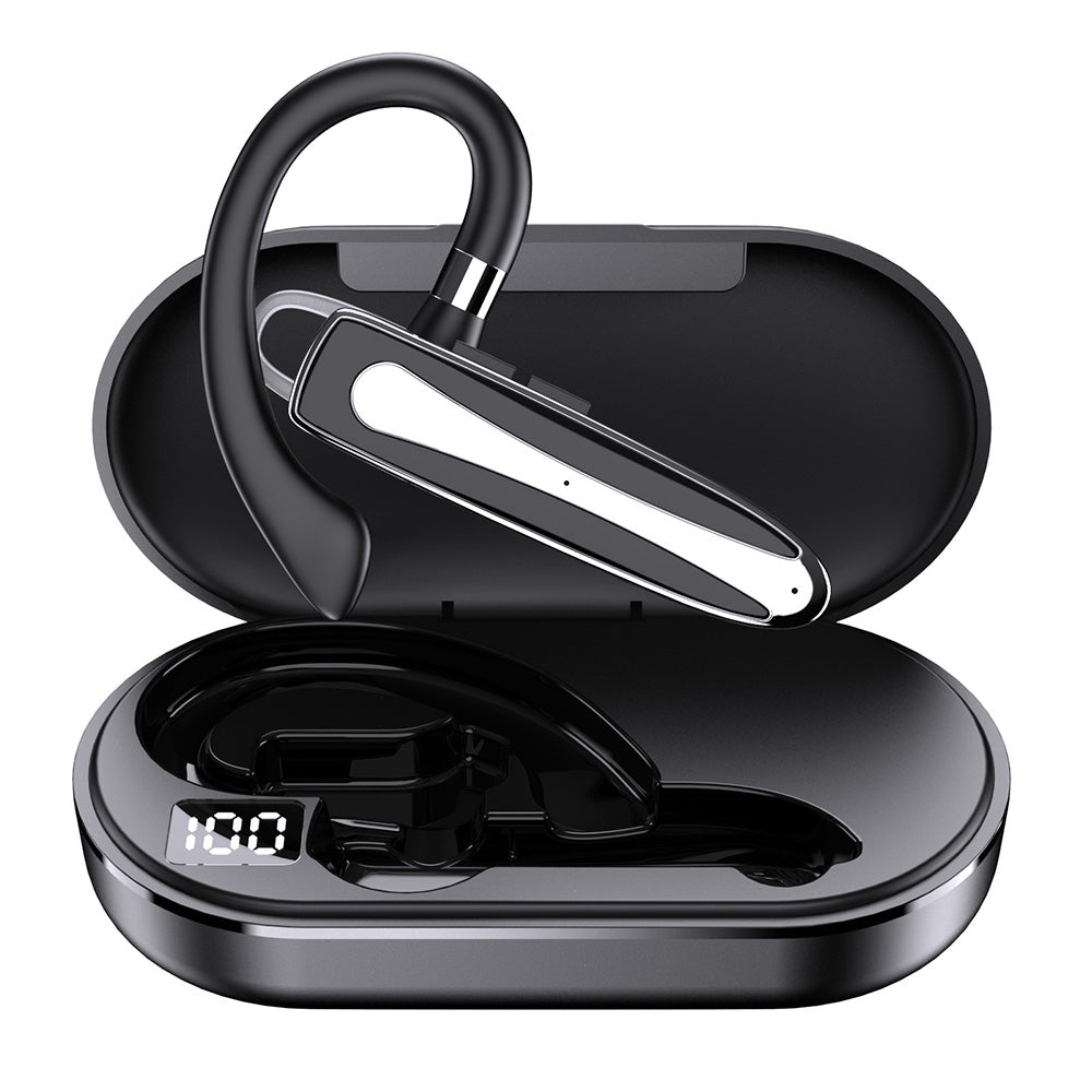 YYK-530-1 Single Ear Bluetooth Earhook Headset Sweatproof Driving Working Sport Wireless Call Music Earphone with Charging Case YYK-530-1 Single Ear Bluetooth Earhook Headset Sweatproof Driving Working Sport Wireless Call Music Earphone with Charging Case